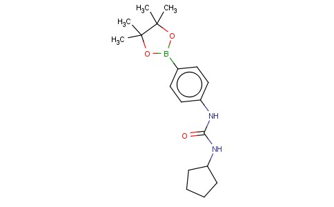 1-CYCLOPENTYL-3-[4-(4,4,5,5-TETRAMETHYL-1,3,2-DIOXABOROLAN-2-YL)PHENYL]UREA